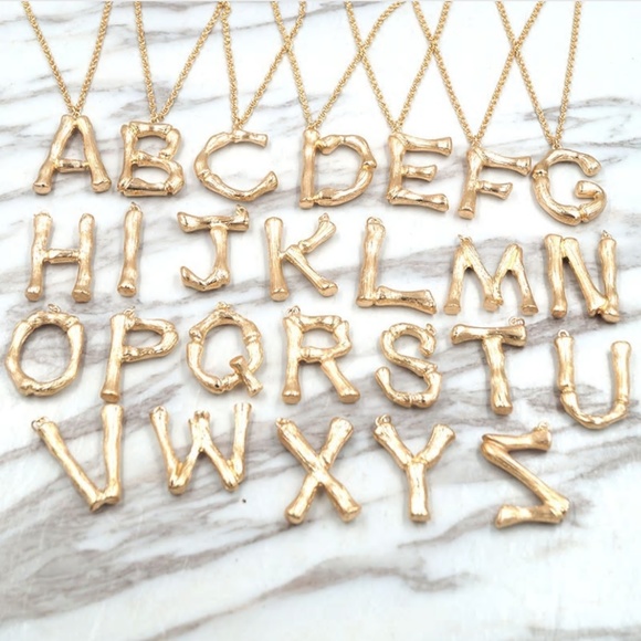 Go Shop Jewelry - NEW Initial Alphabet Necklace